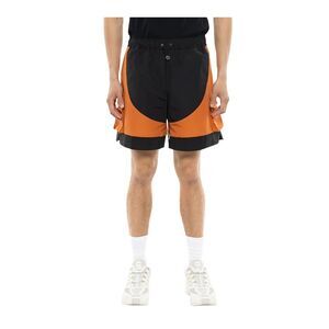 Nash Men's Vanta Black/Safety Orange Utility Cargo Shorts N002014